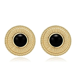 Vintage Earrings Stainless Steel Natural Stone Earrings Factory