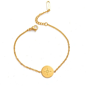 Simple Titanium Jewelry Chain Bracelet Stainless Steel