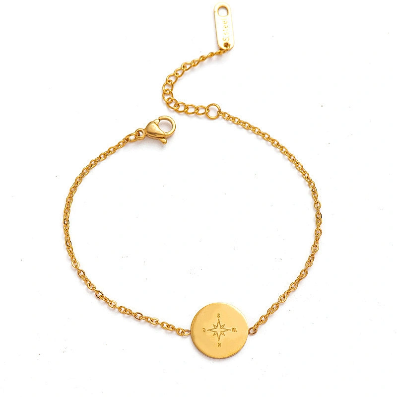 Simple Titanium Jewelry Chain Bracelet Stainless Steel