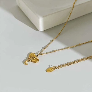 Stainless Steel 18K Gold Silver Plated Snake Fashion Necklace