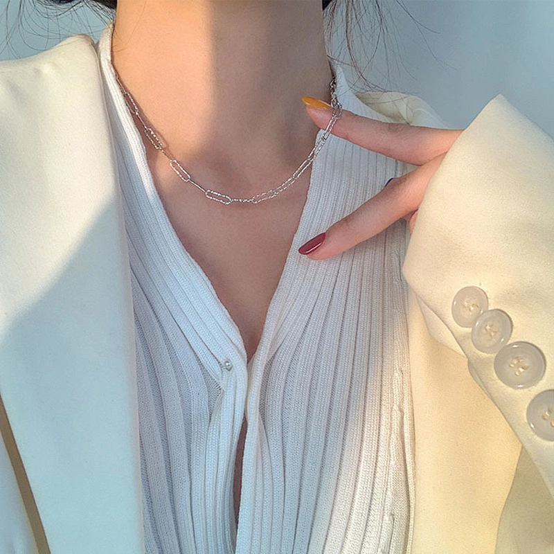 New Chain Brass Necklace Plated Single Design Chain Necklace