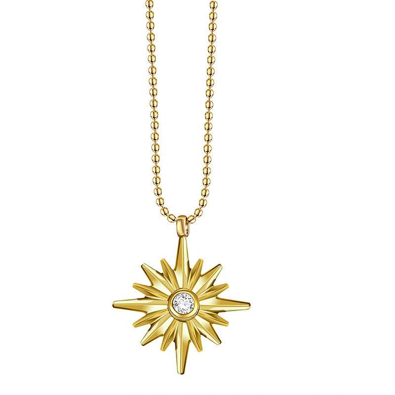 Fashion Star Pendant Stainless Steel Clavicle Chain Wholesale