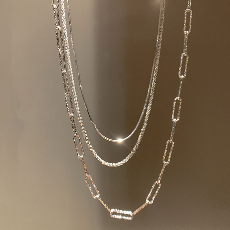 New Chain Brass Necklace Plated Single Design Chain Necklace