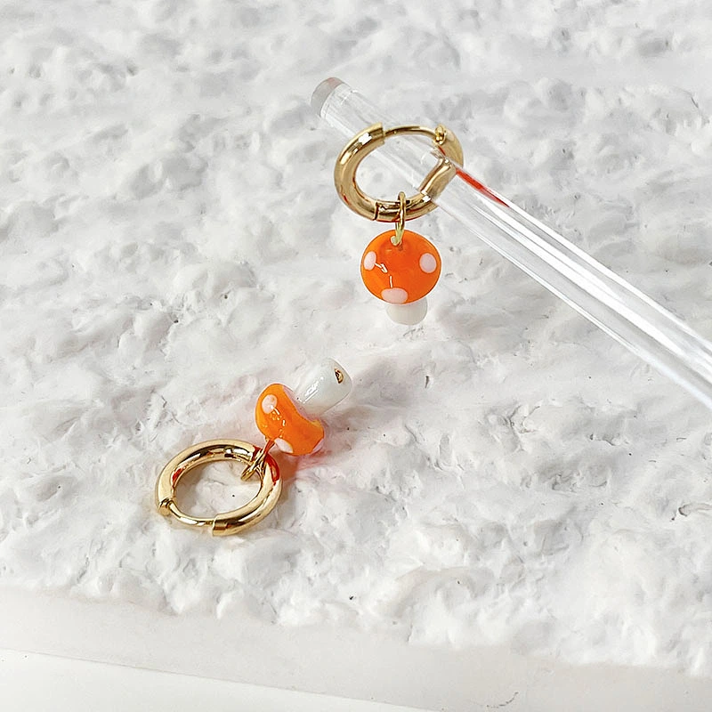 Simple Earrings New Earrings Mushroom Earrings