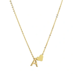 Fashion Letter Necklace Heart Necklace