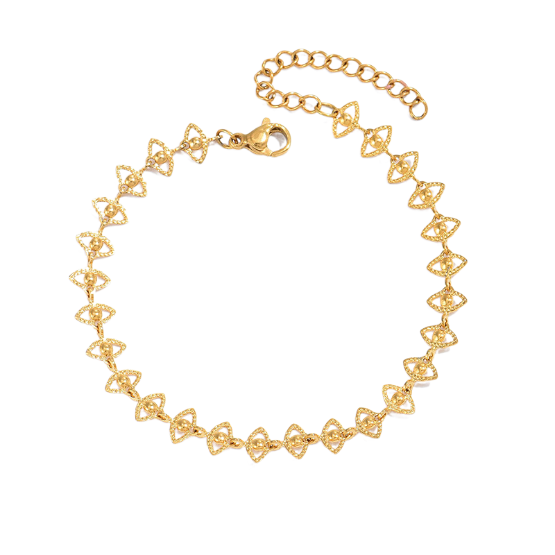 Gold Stainless Steel Bracelet Eye Accessories Bracelet