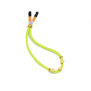 Bohemian Colorful Braided Stars Fluorescent Heart Bracelet