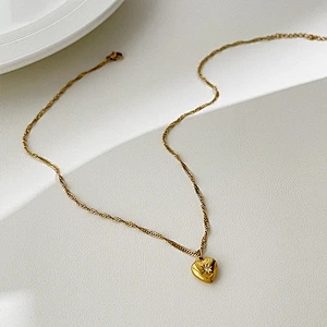 Vintage Personality Titanium Steel Heart Pendant Necklace
