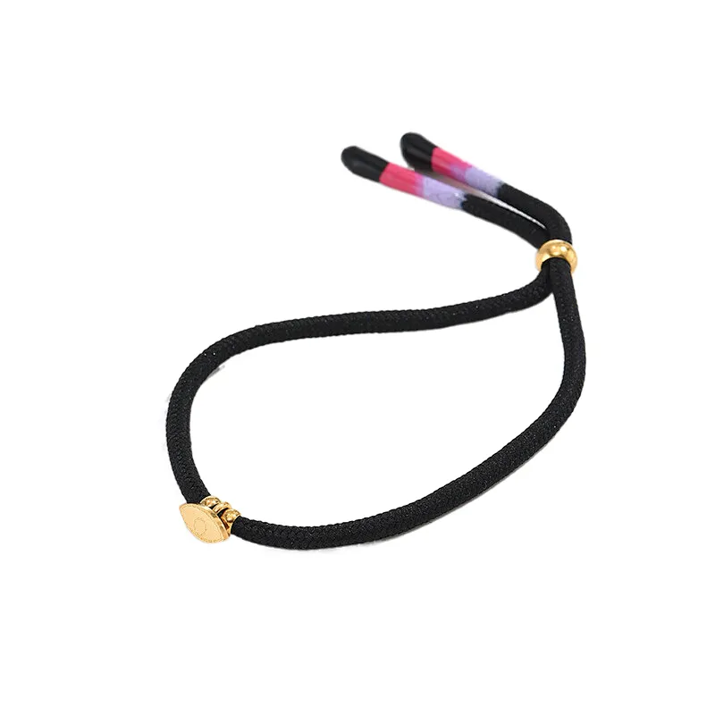 Black Hand Braided Stainless Steel Eye Accessories Wholesale