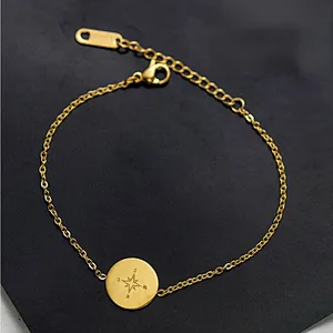 Simple Titanium Jewelry Chain Bracelet Stainless Steel