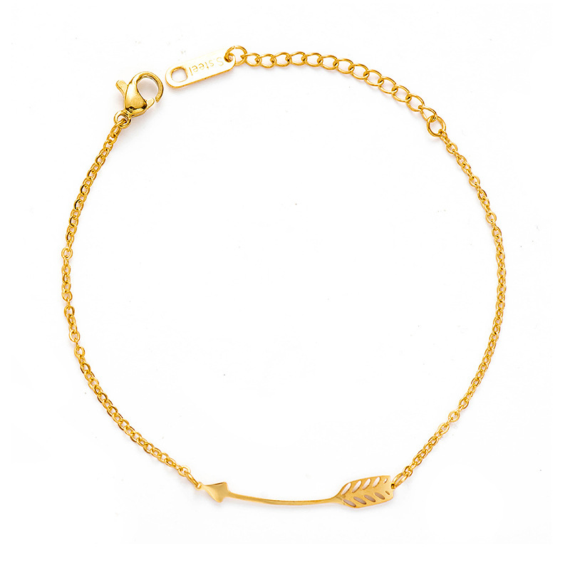 Female Arrow Stainless Steel Lobster Clasp Chain Bracelet