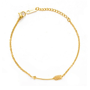 Female Arrow Stainless Steel Lobster Clasp Chain Bracelet