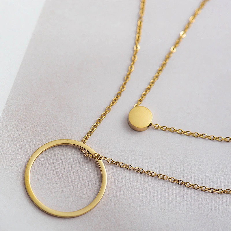 Fashion Personality Double Chain Simple Necklace