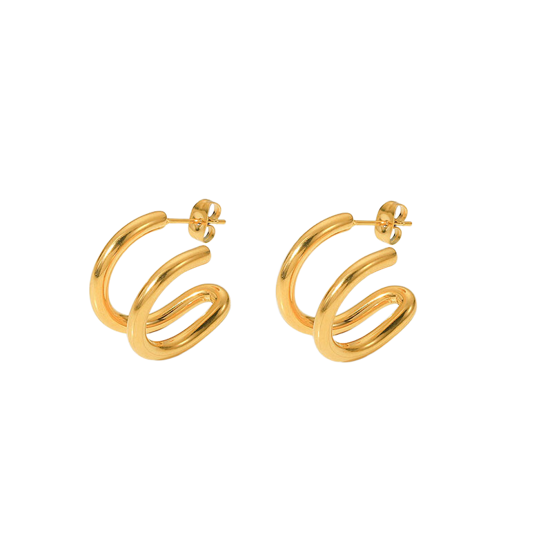 Women's Fashion Geometric Titanium Steel Earring Jewelry