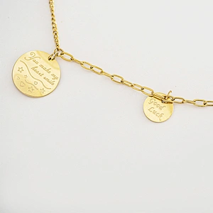 Korean Titanium Steel Necklace Fashion Letter Necklace