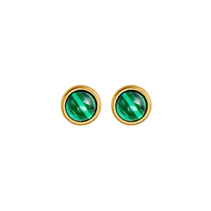 Stainless Steel Simple New Stone Stud Earrings