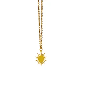 Stainless Steel Simple Chain Necklace Irregular Pendants