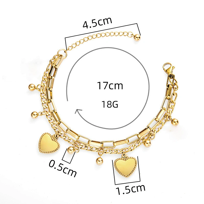 New Heart Pendant Bracelet Heart Pendant Bracelet Jewelry