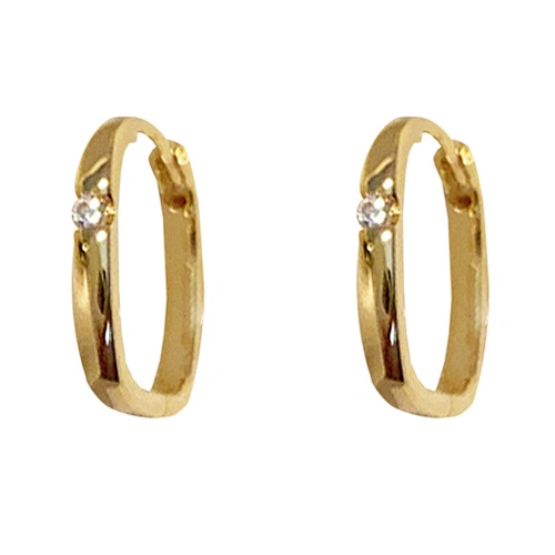 Brass Earring Zircon Laidy Jewelry Single Women Ear Clip