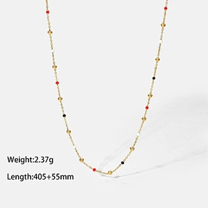 New Simple Chain Necklace Ladies Stainless Steel Necklace