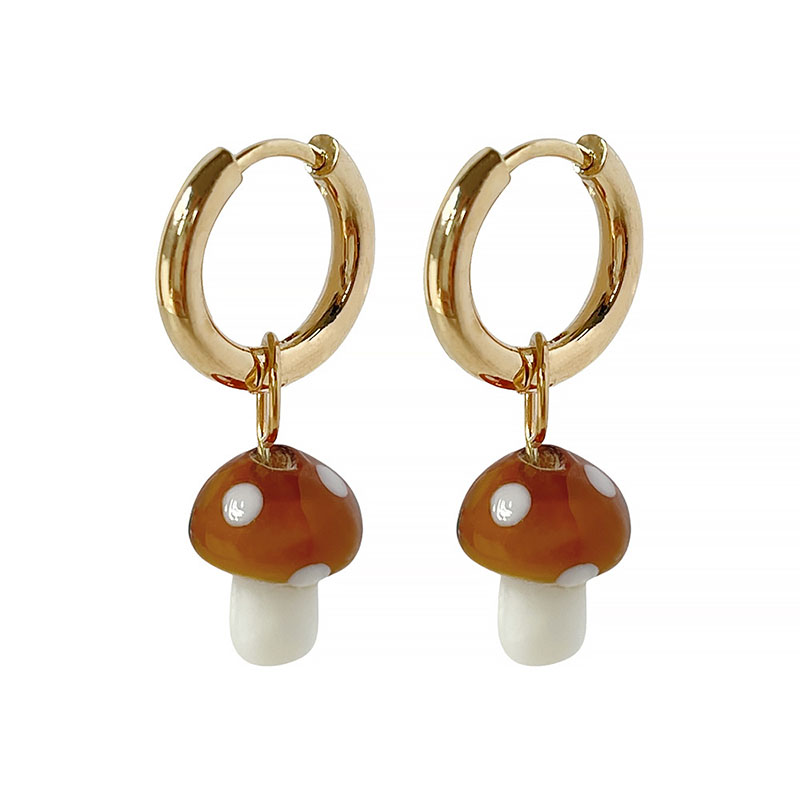 Simple Earrings New Earrings Mushroom Earrings
