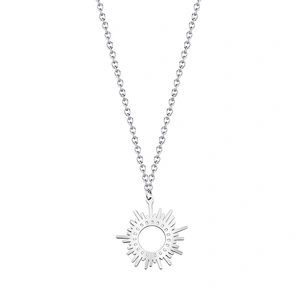 Stainless Steel Simple Chain Necklace Irregular Pendants