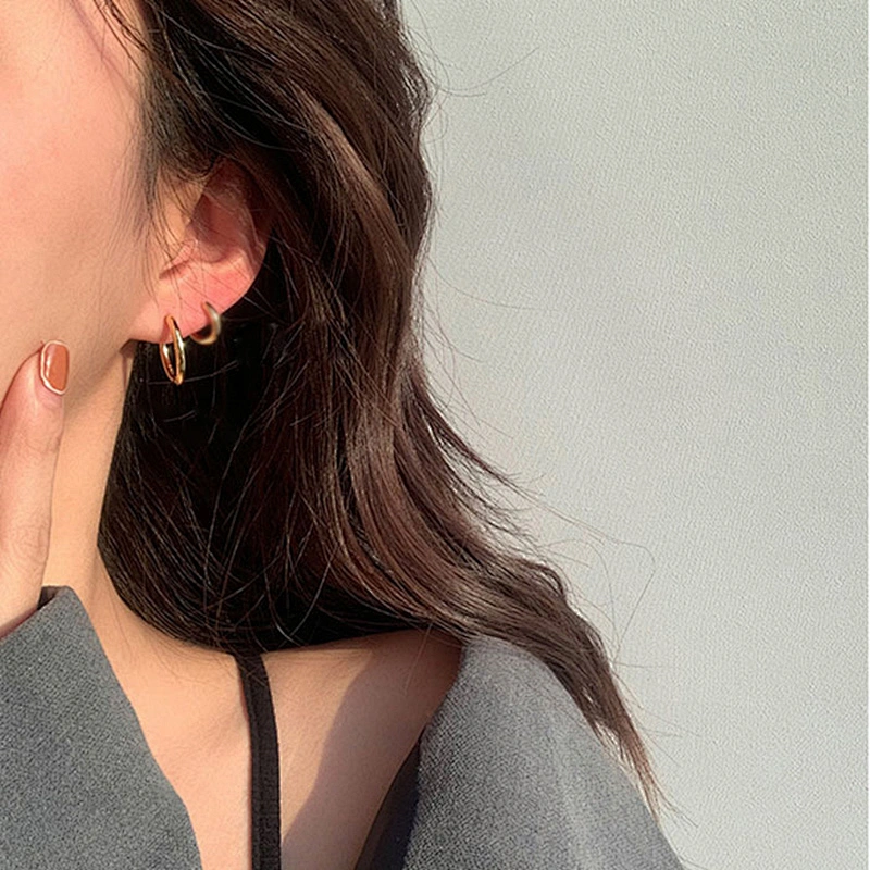 Simple Design brass Earrings New Arrival Nickel Free
