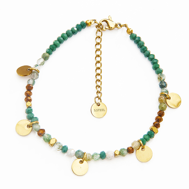 Colorful Hand Beaded Fashion Jewelry Natural Stone Bracelet