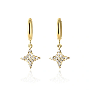 Stainless Steel Zircon Earrings Simple Steel Earrings Factory