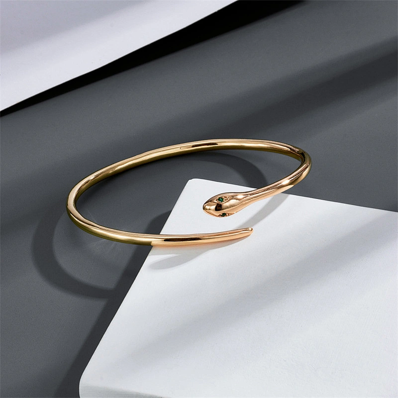 Simple Fashion Snake Bracelet Open Adjustable Gold Bracelet
