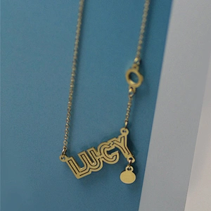 Titanium Stainless Steel Thin Chain Necklace Custom Jewelry
