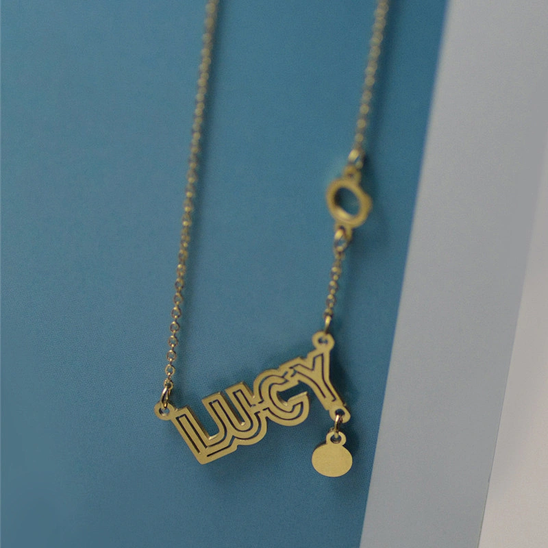 Titanium Stainless Steel Thin Chain Necklace Custom Jewelry