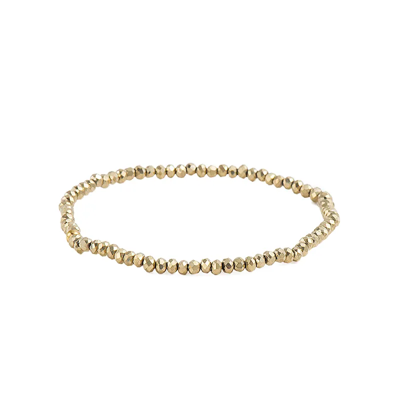 Stainless Steel Key And Crystal Beads Bracelet Wholesale