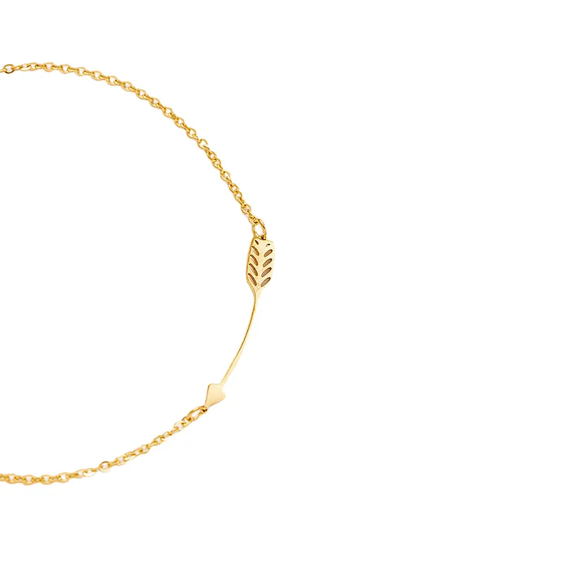 Female Arrow Stainless Steel Lobster Clasp Chain Bracelet
