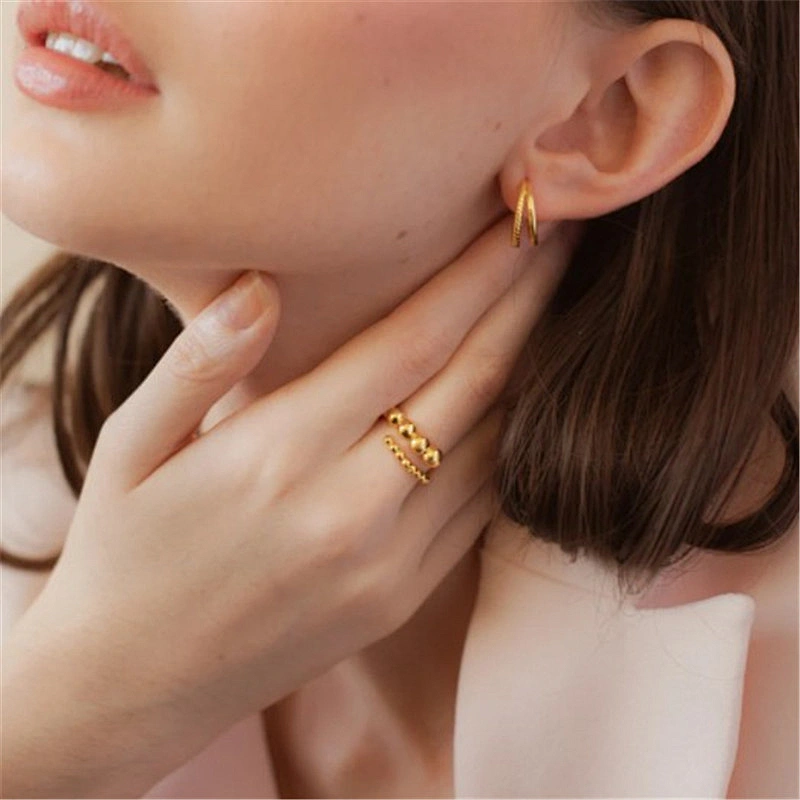 Opening Rings For Woman Copper Gold Plated Jewelry Wholesale