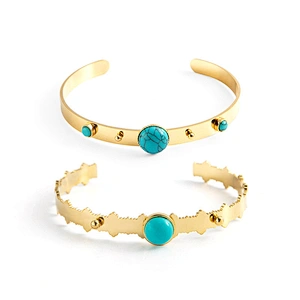 Opening Adjustable bangle Titanium Stainless Steel Bracelet