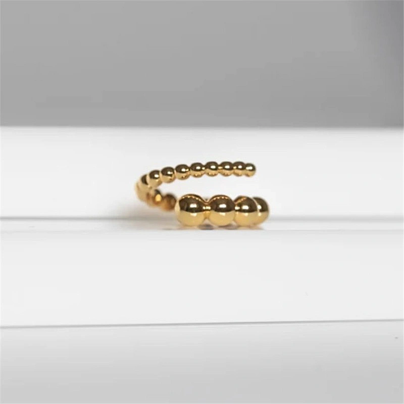 Opening Rings For Woman Copper Gold Plated Jewelry Wholesale