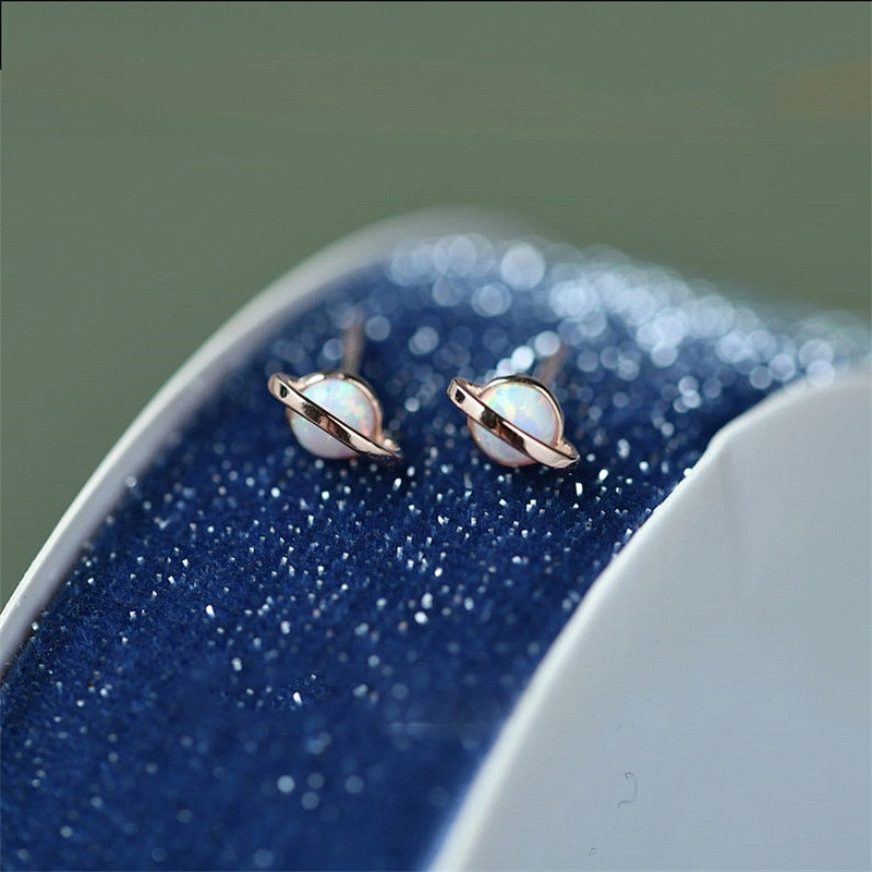 Imitation Opal Planet Earrings Trendy Jewelry Accessories