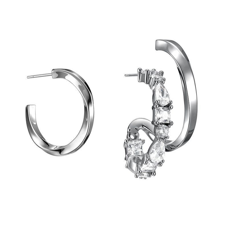 Brass Earring Zircon Laided Jewelry Ear Clip
