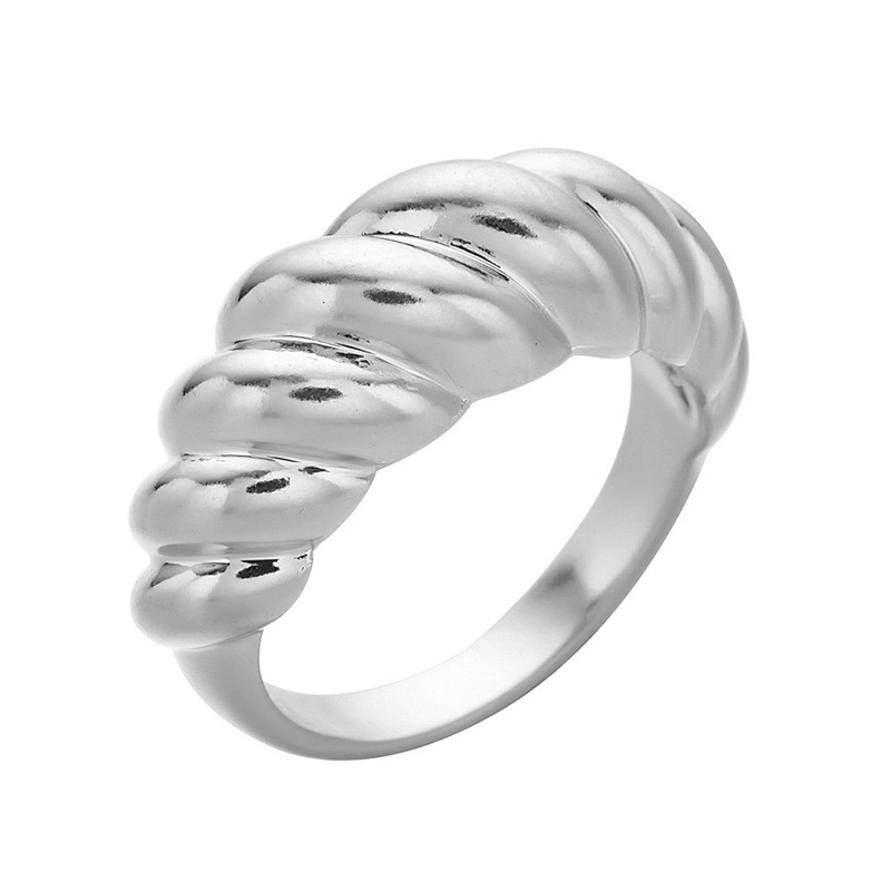 New Threaded Ring Creative Ring Electroplating Ring