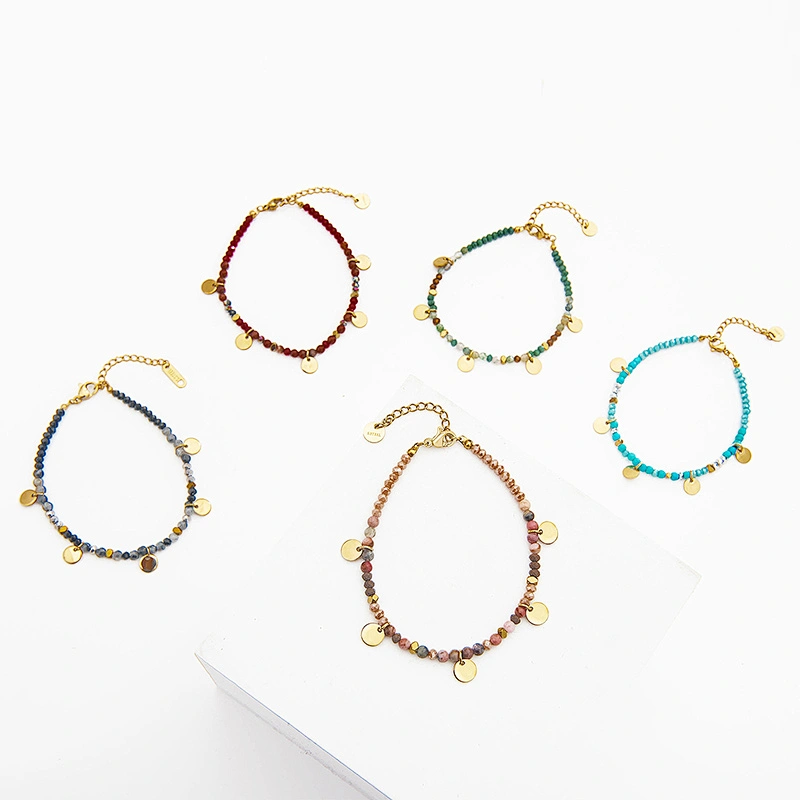 Colorful Hand Beaded Fashion Jewelry Natural Stone Bracelet