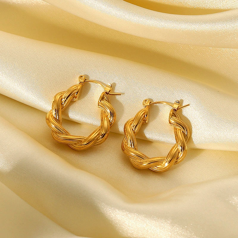 New Fashion Earrings Stainless Steel C Shape Earrings