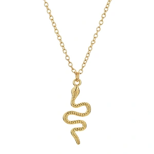 Personality Snake Pendant Choker Titanium Steel Necklace