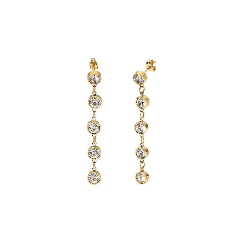 Fashion Zircon Drop Earrings Tassel Earrings
