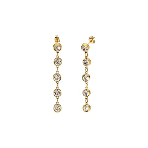 Fashion Zircon Drop Earrings Tassel Earrings