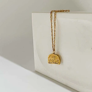 Stainless Steel Simple Fashion Pendant Necklace