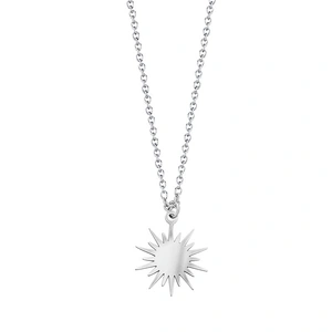 Stainless Steel Simple Chain Necklace Irregular Pendants
