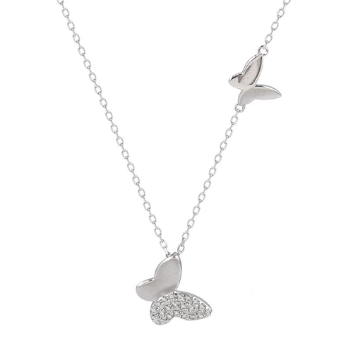 New Brass Chain Necklace Copper Plated Butterfly Chain Necklace