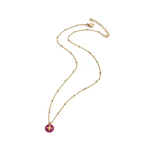 Simple Star Pendant Stainless Steel Necklace