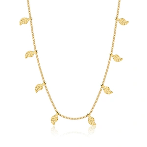 Leaf Pendant Necklace Women Stainless Steel Necklace Wholesale